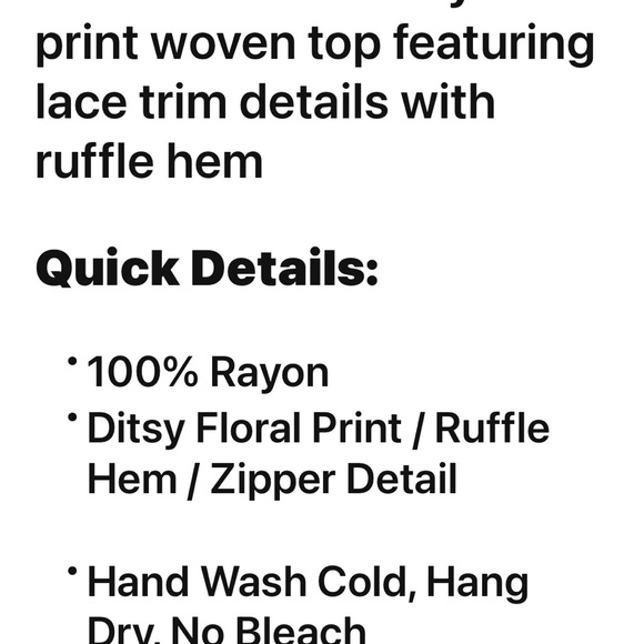 Vanilla Bay sheer top. Size small. And size large - Picture 9 of 9